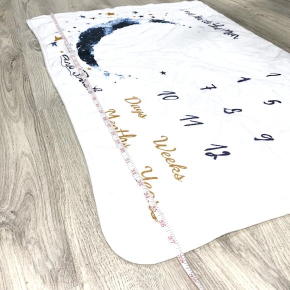 Baby Blanket Gender Neutral for Milestone photos (Days, Weeks, Months, & Years) - Picture 3 of 5